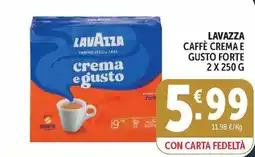 Deco Market Lavazza caffè crema e gusto forte offerta