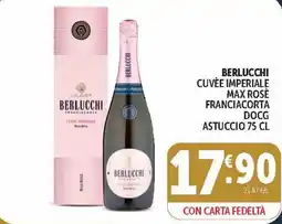 Deco Market Berlucchi Cuvée Imperiale Max Rosé offerta