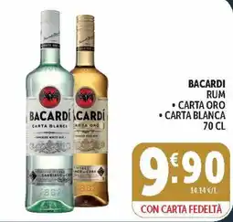 Deco Market Bacardi rum carta oro carta blanca offerta