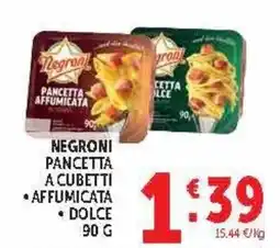 Deco Market Negroni pancetta a cubetti offerta