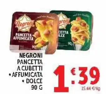 Deco Market Negroni pancetta a cubetti offerta