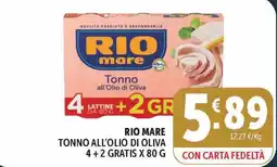 Deco Market Rio mare Tonno all'olio di oliva offerta