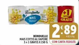 Deco Market Bonduelle mais cotto al vapore offerta