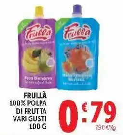 Deco Market Frullà 100% polpa di frutta vari gusti offerta
