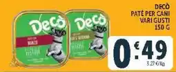 Deco Market Decò paté per cani offerta