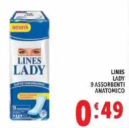 Deco Market Lines Lady assorbenti anatomici offerta