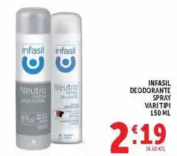 Deco Market Infasil deodorante spray offerta