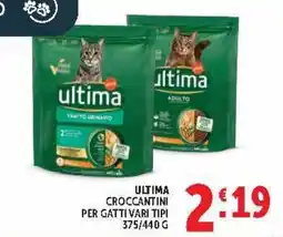 Deco Market Ultima croccantini per gatti vari tipi offerta