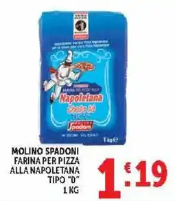 Deco Market Molino Spadoni Farina per Pizza alla Napoletana Tipo "0" offerta