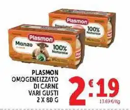 Deco Market Plasmon omogeneizzato di carne vari gusti offerta