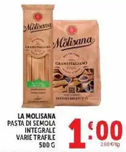 Deco Market La Molisana pasta di semola integrale offerta