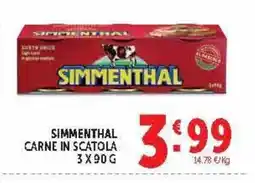 Deco Market Simmenthal carne in scatola offerta