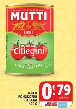 Deco Market Mutti pomodorini ciliegini offerta