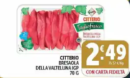 Deco Market Citterio bresaola della valtellina igp offerta