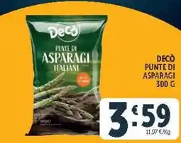 Deco Market Decò punte di asparagi italiani offerta