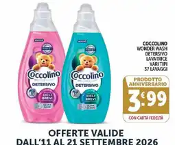 Deco Market Coccolino detergente lavatrice offerta