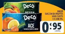 Deco Market Decò succhi di frutta offerta