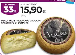 Unicoop Etruria Pecorino stagionato Via Cava offerta