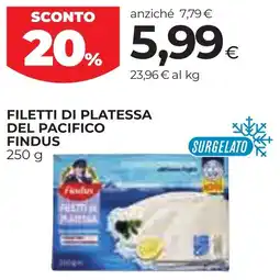 Unicoop Etruria Filetti di platessa del Pacifico Findus offerta