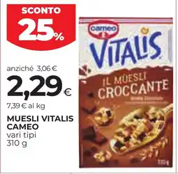 Unicoop Etruria Muesli Vitalis Cameo offerta