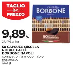 Unicoop Etruria Capsule miscela nobile caffè borbone napoli offerta