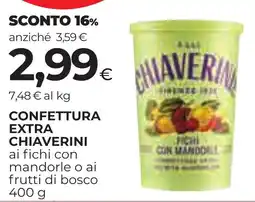 Unicoop Etruria Confettura extra Chiaverini ai fichi con mandorle o ai frutti di bosco offerta