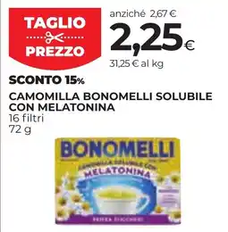 Unicoop Etruria Camomilla Bonomelli solubile con melatonina offerta