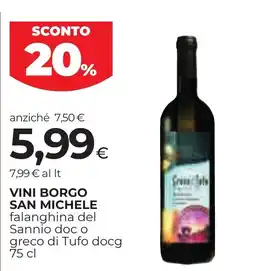 Unicoop Etruria Vini Borgo San Michele offerta