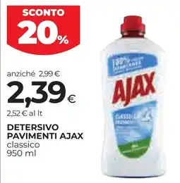 Unicoop Etruria Detersivo pavimenti Ajax classico offerta