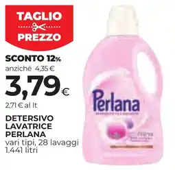 Unicoop Etruria Detersivo lavatrice Perlana offerta