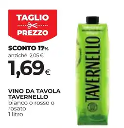 Unicoop Etruria Vino da tavola Tavernello offerta