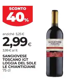 Unicoop Etruria Sangiovese Toscano IGT Loggia del Sole Le Chiantigiane offerta