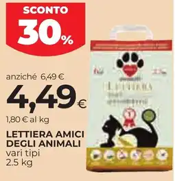 Unicoop Etruria Lettiera amici degli animali offerta