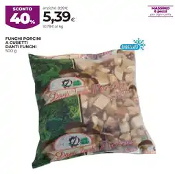 Unicoop Etruria Funghi porcini a cubetti Danti Funghi offerta