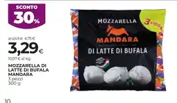 Unicoop Etruria Mozzarella di latte di bufala Mandara offerta