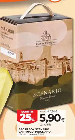 Unicoop Etruria Bag in box Scenario Cantina di Pitigliano offerta