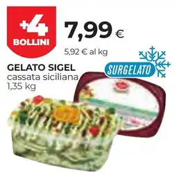 Unicoop Etruria Gelato Sigel cassata siciliana offerta