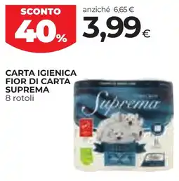 Unicoop Etruria Carta igienica fior di carta suprema offerta