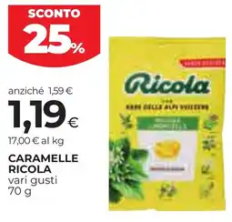 Unicoop Etruria Caramelle Ricola offerta
