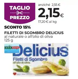 Unicoop Etruria Filetti di Sgombro Delicius offerta