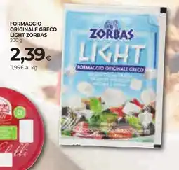 Unicoop Etruria Formaggio originale greco light Zorbas offerta