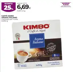 Unicoop Etruria Caffè Kimbo Aroma Italiano offerta
