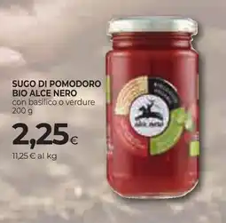 Unicoop Etruria Sugo di pomodoro bio Alce Nero offerta