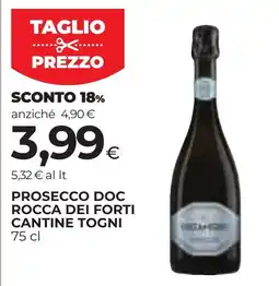 Unicoop Etruria Prosecco Doc Rocca dei Forti Cantine Togni offerta