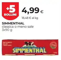 Unicoop Etruria Simmenthal classica o meno sale offerta