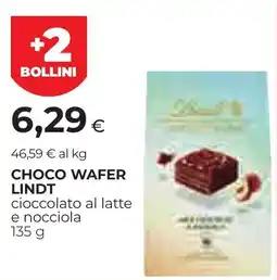 Unicoop Etruria Choco wafer Lindt offerta