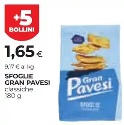 Unicoop Etruria Sfoglie Gran Pavesi classiche offerta