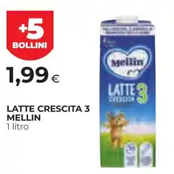 Unicoop Etruria Latte crescita 3 Mellin offerta
