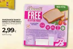 Unicoop Etruria Pangrande bianco senza glutine Bauli offerta