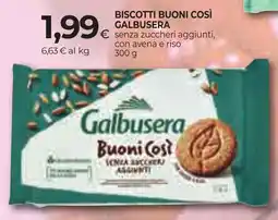 Unicoop Etruria Biscotti Buoni Così Galbusera offerta